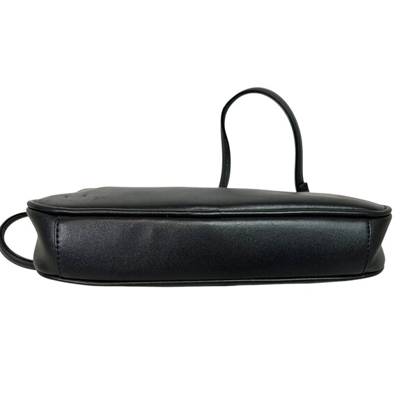 Whimsical Y2K Style Baguette Shoulder Bag Handbag Black w Butterfly Chain Detail - Picture 3 of 8